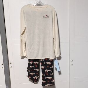 Cat & Jack Cream Shark Pajama Set